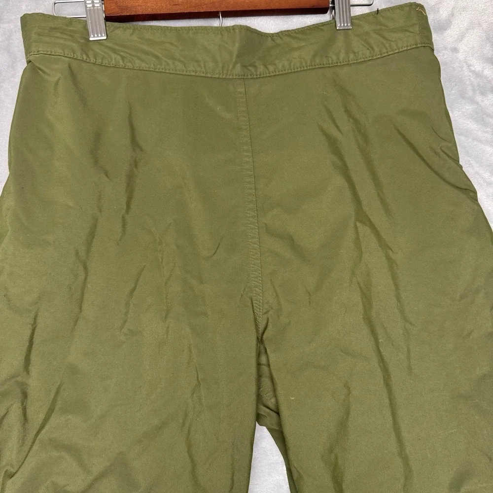 Vintage North Face Ski Pants Mens Medium Long Gore Tex Nylon Green